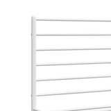 Metal Bed Frame without Mattress with Headboard White 160x200cm 352371