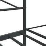 Day Bed without Mattress Black 100x190 cm Steel 4104669