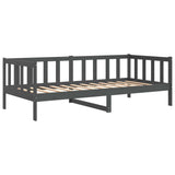 Day Bed without Mattress Grey Solid Wood Pine 90x200cm 806942