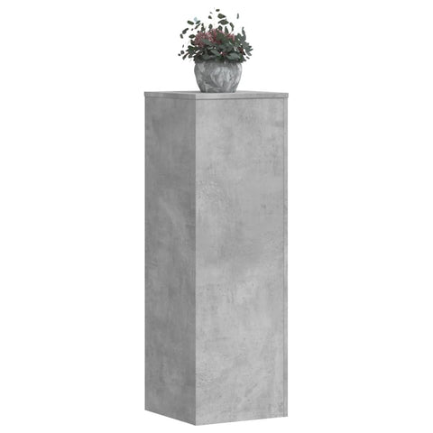 Plant Stands 2 pcs Concrete Grey 33x33x100 cm Engineered Wood 3307885