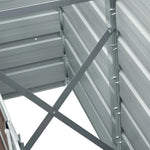 Garden Raised Bed Galvanised Steel 240x40x45 cm Brown 47046