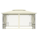 Gazebo with Nets 300x400x265 cm Cream 48596