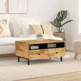 ZNTS Coffee Table 80x54x40 cm Solid Wood Mango 356904