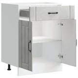 Kitchen Base Cabinet Lucca Concrete Grey Engineered Wood 853731