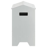 Chicken Feeding Trough Silver 81 x 32 x 53.5 cm 874620