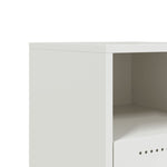 ZNTS Bedside Cabinets 2 pcs White 36x39x43.5 cm Steel 846715