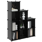 Storage Cube Organiser Black PP Plastic, Steel Medium Lightweight 340547