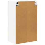 Hanging Cabinet with Door Smoked Oak and White 50 x 31 x 80 cm 884270