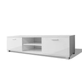 243043 TV Cabinet High-Gloss White 140x40,5x35 cm