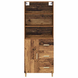 Highboard Old Wood 69.5 x 32.5 x 180 cm Engineered Wood 3415708