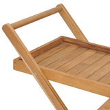 Tea Trolley Solid Teak Wood 49425