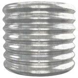 Garden Raised Bed Galvanised Steel 260x40x36 cm Silver 318882