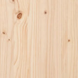 Bed Headboard 205.5x4x100 cm Solid Pine Wood 817960