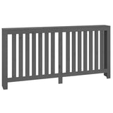 Radiator Cover Grey 169x19x84 cm Solid Wood Pine 822583
