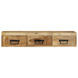 Wall-mounted TV Cabinet 100x30x19 cm Solid Rough Wood Mango 4017464