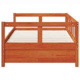Daybed without Mattress Wax Brown 90x200 cm Solid Wood Pine 854963
