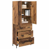 Highboard Old Wood 69.5 x 34 x 180 cm Engineered Wood 3415714