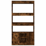 Highboard Smoked Oak 92x33x180 cm Engineered Wood 3309622