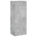 4 Piece TV Wall Units Concrete Grey Engineered Wood 3216503