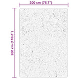 Rug HUARTE Short Pile Soft and Washable Grey 200x280 cm 375081