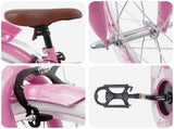 Kids Bike 18 Inches for 5-7 Years Old Light Pink 42009422
