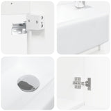Bathroom Vanity Unit with Tap White 45.5 x 22.5 x 84 cm 889451