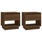 ZNTS Bedside Cabinets 2 pcs Brown Oak 45x34x44 cm Engineered Wood 812986