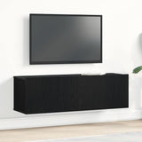 TV Cabinet 100 x 30 x 30 cm Black Oak Engineered Wood 862487