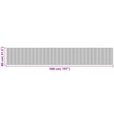 Rug Rectangular Brown 80x500 cm Bamboo 376794