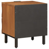 Bedside Cabinet 2 pcs Brown 40 x 33 x 46 cm Solid Mango Wood 4017899