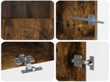 3 Piece LED TV Cabinet Smoked Oak Engineered Wood 3416503