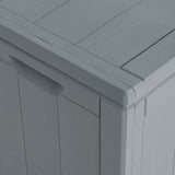 Garden Storage Box 90L Grey PP Wood Look 151233