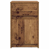 LED Bedside Cabinet Old wood 38 x 34 x 61 cm Engineered wood 874143
