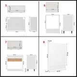 8 Piece Kitchen Cabinet Set Lyon White Engineered Wood 3067639