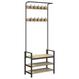 Coat Rack Sonoma Oak 75 x 34 x 184 cm Engineered wood 879954