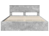 Bed Frame with Drawer Concrete Grey 120 x 190 cm Engineer Wood 3408001