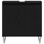 Bathroom Furniture Set 3 pcs Black Oak 30 x 30 x 190 cm 3333099