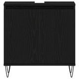 Bathroom Furniture Set 3 pcs Black Oak 30 x 30 x 190 cm 3333099