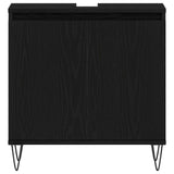 Bathroom Sink Cabinet Black Oak 58 x 33 x 60 cm Engineered Wood 862888