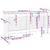 Radiator Cover Anthracite 172x19x81.5 cm MDF 288188