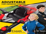 24V Electric Go Kart for Kids with Adjustable Seat for 6-12 Years, Red T3398P422373