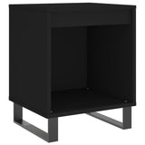 Bedside Cabinets 2 pcs Black 40x35x50 cm Engineered Wood 830735