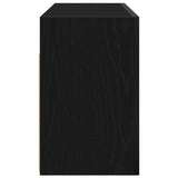 Bathroom Wall Cabinet Black 80x25x40 cm Engineered Wood 860086