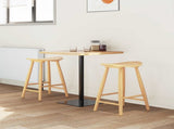 Dining Chairs 2 pcs Natural 46 x 37 x 63 cm Solid Rubber Wood 42020459