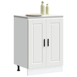 Kitchen Base Cabinet Porto White Engineered Wood 853917