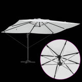 Umbrella Manual Sand 352 x 251 x 265 cm Polyester and Aluminium 42003327