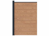 Fence Panel WPC and Aluminium Brown 42039076