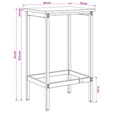 Bar Stool 2 pcs Sonoma Oak 40 x 32 x 64 cm Engineered Wood 8006130