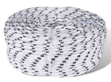 Braided Boat Rope Polyester 6 mm 250 m White 143789