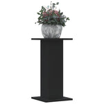 ZNTS Plant Stands 2 pcs Black 30x30x60 cm Engineered Wood 3307856